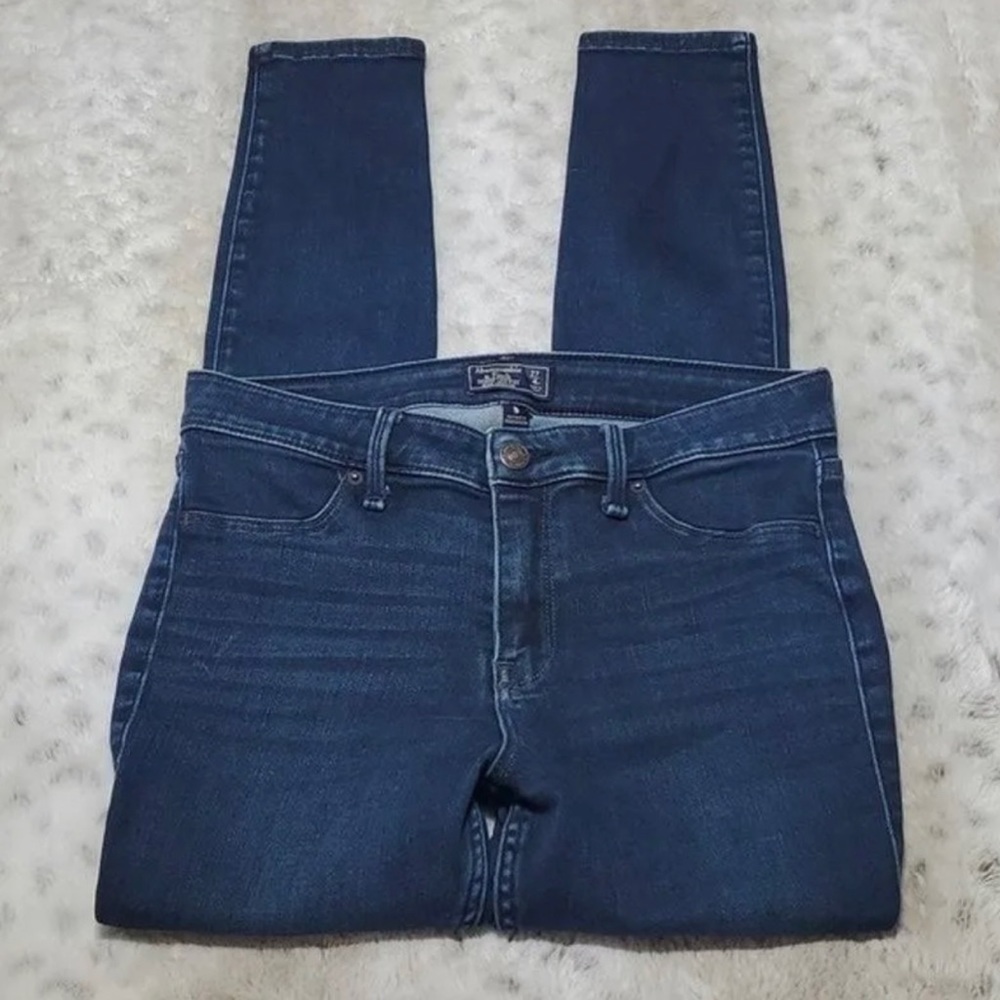 Abercrombie & Fitch Harper low rise jean legging (Dark Wash) (Size 24)